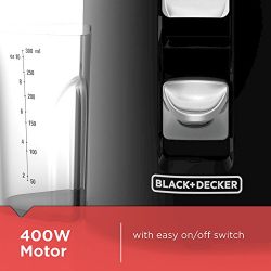 BLACK+DECKER 400-Watt Fruit and Vegetable Juice Extractor, Black