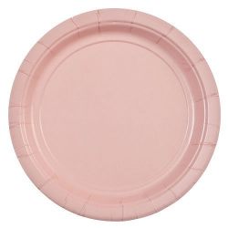 Party Dimensions 24 Count Paper Plate, 7-Inch, Pink