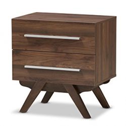 Baxton Studio Audhild 2-Drawer Nightstand, Regular