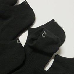 Calvin Klein Men's Breathable Top Low-cut Athletic Sports Socks (One Size, Black)