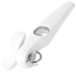 GoodCook, 4 in 1 multipurpose can opener, opens cans, bottle caps, twist bottle tops, and pull tabs, white