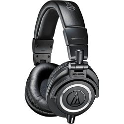 Audio-Technica ATH-M50x Professional Studio Monitor Headphones, Black