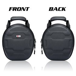 BUBM Hard Shell Waterproof Headphone / Headset Travel Protective Case Organiser (Black)