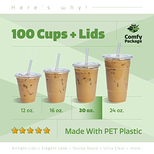  Comfy Package [100 Sets - 12 oz. Disposable Coffee