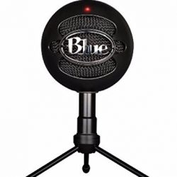 Blue Microphones Snowball iCE Black Microphone with Knox Studio Boom Arm & Pop Filter