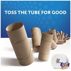 Scott Tube-Free Toilet Paper, Family Roll, 24 Rolls, Bath Tissue