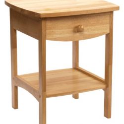 Winsome Wood End Table/Night Stand with Drawer and Shelf, Natural