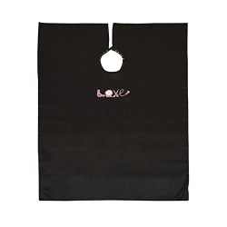 Betty Dain Embroidered Love Cutting / Styling Cape, Black / Multi