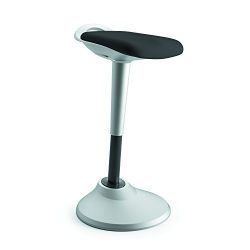 HON Perch Stool, Sit to Stand Backless Stool for Office Desk, Black (HVLPERCH)