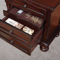 Homelegance Cumberland Two-Drawer Nightstand, Cherry