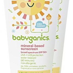 Babyganics Mineral-Based Baby Sunscreen Lotion, SPF 50, 6oz Tube (Pack of 2)