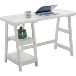 Convenience Concepts Designs2Go Trestle Desk, White
