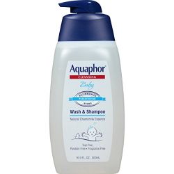 Aquaphor Baby Wash & Shampoo 16.9 Fluid Ounce - Pediatrician Recommended Brand