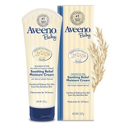 Aveeno Baby Soothing Relief Moisturizing Cream For Dry Sensitive Skin, 8 Oz.