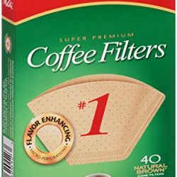 Melitta Cone Coffee Filters, Natural Brown, No. 1, 40-Count Filters (Pack of 12)
