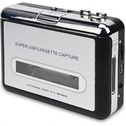 DIGITNOW Cassette Player-Cassette Tape To MP3 CD Converter Via USB,Portable Cassette Tape Converter Captures MP3 Audio Music,Convert Walkman Tape Cassette To MP3 Format, Compatible With Laptop and PC