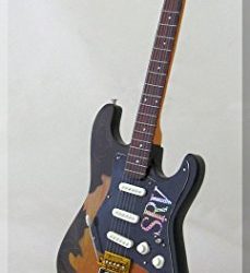 STEVIE RAY VAUGHAN Miniature Guitar SRV Custom w/Name Tag