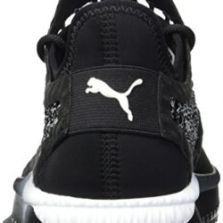 PUMA Men's Tsugi Netfit Sneaker, Black White Black, 10 M US