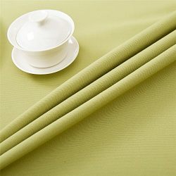 OstepDecor Premium Waterproof Tablecloth 100% Polyester Dinner Picnic Washable Table Cloth Home Decoration Solid Green - Rectangle/Oblong, 60" x 120"