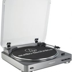 Audio Technica AT-LP60 Fully Automatic Stereo Turntable System, Silver