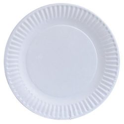 Nicole Home Collection 100 Count Everyday Dinnerware Paper Plate, 9-Inch, White