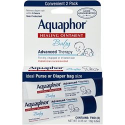 Aquaphor Baby Advanced Therapy Healing Ointment Skin Protectant 2-.35 Ounce Tubes