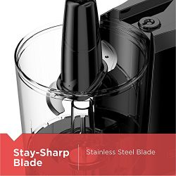 BLACK+DECKER 3-Cup Electric Food Chopper, Improved Assembly, Black