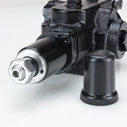 RuggedMade LVA1 Log Splitter Hydraulic Directional Control Valve, 20 GPM, Auto Return Detent, 2750 PSI, Single Spool Control Lever (3/4" NPT Inlet/Outlet Ports & 1/2" NPT Work Ports)