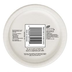 Vanity Fair Impressions Disposable Plates, 10 1/8 Inches, 28 Count, Dinner Size Paper Plates