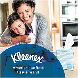 Kleenex Trusted Care Everyday Facial Tissues, Flat Box, 210 Tissues per Flat Box, 18 Packs