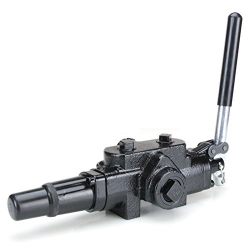 RuggedMade LVA1 Log Splitter Hydraulic Directional Control Valve, 20 GPM, Auto Return Detent, 2750 PSI, Single Spool Control Lever (3/4" NPT Inlet/Outlet Ports & 1/2" NPT Work Ports)