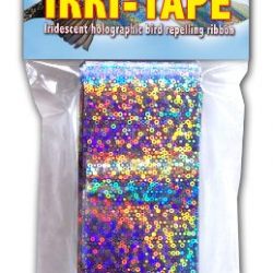Bird-X Irri-Tape Holographic Iridescent Foil Bird Scare Tape, 2" x 25ft Length