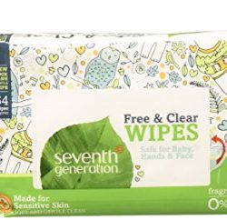 Seventh Generation Baby Wipes Refill, Free & Clear, 384 count