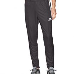adidas Men's Soccer Tiro 17 Pants, Large, Black/White/White