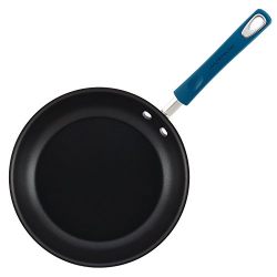 Rachael Ray Hard Porcelain Enamel Nonstick Cookware Set, 10-Piece, Marine Blue