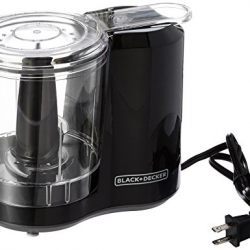 BLACK+DECKER 3-Cup Electric Food Chopper, Improved Assembly, Black