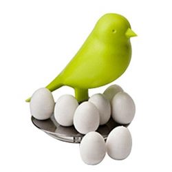 Creative Message Refrigerator Magnets Egg Magnet & Bird Holder (Random Color)