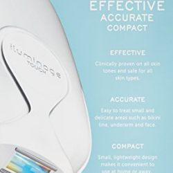 iluminage Precise Touch Permanent Hair Reduction Device with FDA-cleared IPL RF Technology, At-Home Hair Removal Treatment Technology for Removal of Unwanted Body Hair, for Men or Women