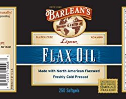 Barlean's Lignan Flax Oil, 1000 mg ea, 250 Count