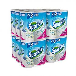 Sparkle Paper Towels, 24 Giant Rolls, Pick-A-Size, Spirited Prints