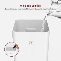 TaoTronics Top Fill Humidifiers, Ultrasonic Cool Mist Essential Oil Diffuser Humidifier, Germ Free, Easy to Clean for Home, Baby Room, Large Room, Waterless Auto Shut Off -(5L/1.32 Gallon, US 110V)