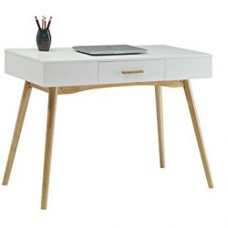 Convenience Concepts Oslo 1-Drawer Desk, White