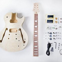 TheFretWire DIY Electric Guitar Kit Singlecut Semi Hollow Build Your Own Guitar Kit