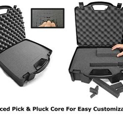 STUDIOCASE Portable USB Grid Controller and Accessory Hard Case w/ Customizable Foam for Novation Launchpad Mini MK2 Ableton Live Pad Controller , MIDI and USB Audio Cable Adapters