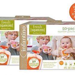 Infantino Squeeze Pouches, 100 Count