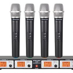 GTD Audio Wireless Microphone System with 4 Hand held mics