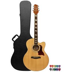 Sawtooth ST-MPL-AEJC-KIT-1 Spruce Jumbo 6 String Acoustic Electric Guitar