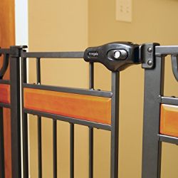 Regalo Home Accents Extra Tall Walk Thru Gate, Hardwood and Steel