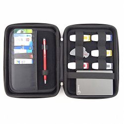 GUANHE Multifunction Universal Digital Large Organizer Case Waterproof Electronic Accessories Storage Bag For USB Flash Drive Charger Cable Earphone Power Banks Hard Drive In Black