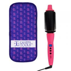Perfecter Pro Grip Heated Round Brush & Bag (1.5", Pink)
